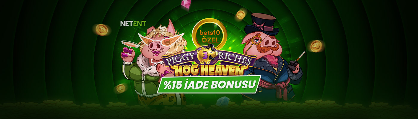 YENİ SLOTTAN FREE SPİN + İADE piggy riches 3 hog heaven